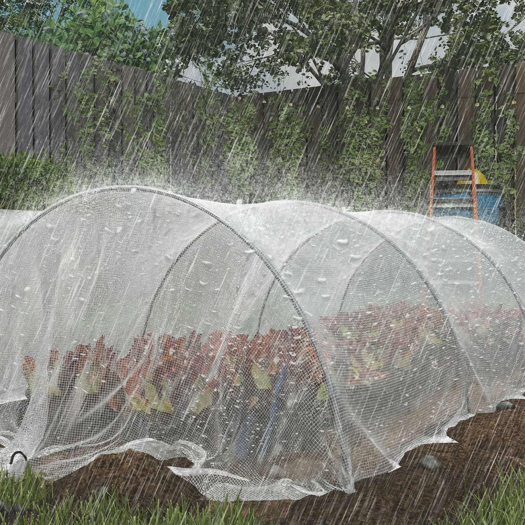 4 x 6m Waterproof Tarpaulin, Heavy Duty 140GSM Tear-Resistant PE Tarp with Reinforced Grommets, UV Protected Cover