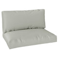 2 Seater Outdoor Pallet Furniture Cushions 20cm Thick UPF20+ 220gsm Fabric - Light Grey
