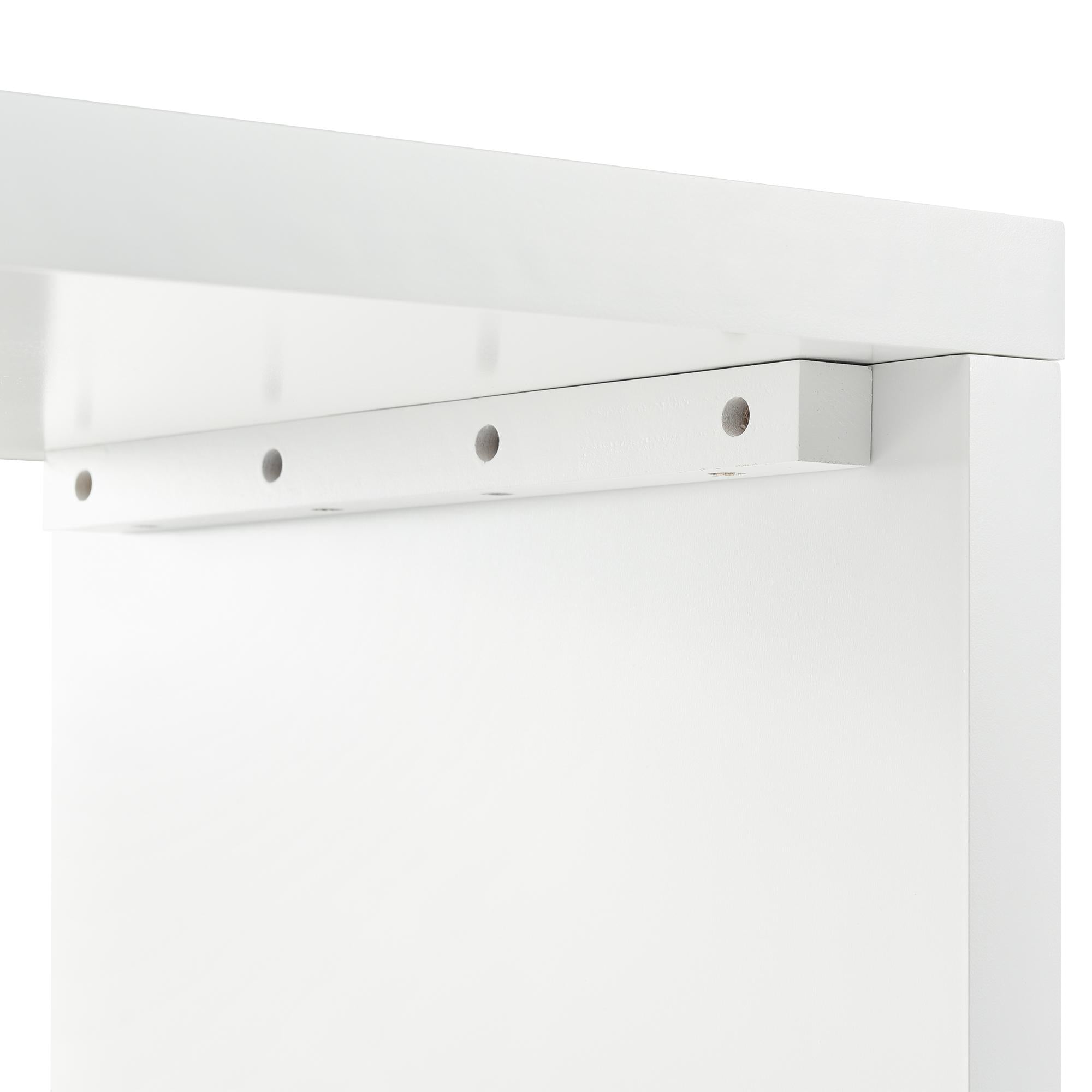 Elegant Dressing Table with 180° Rotating Top and 6 Silent Drawers - White