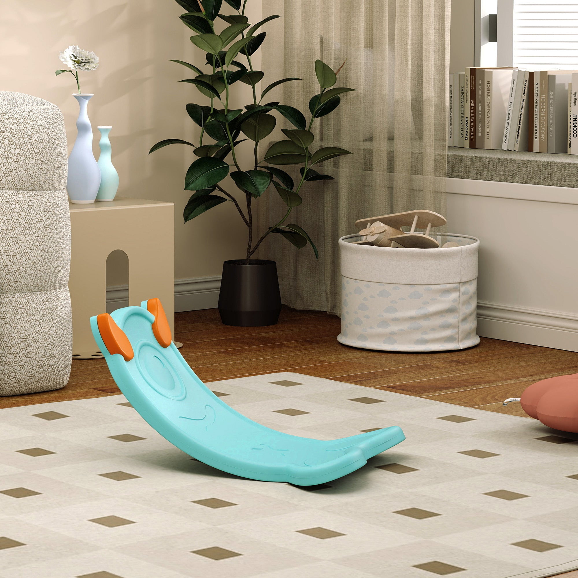 Balance Board for Kids Balance Training & Sensory Play, Light Blue