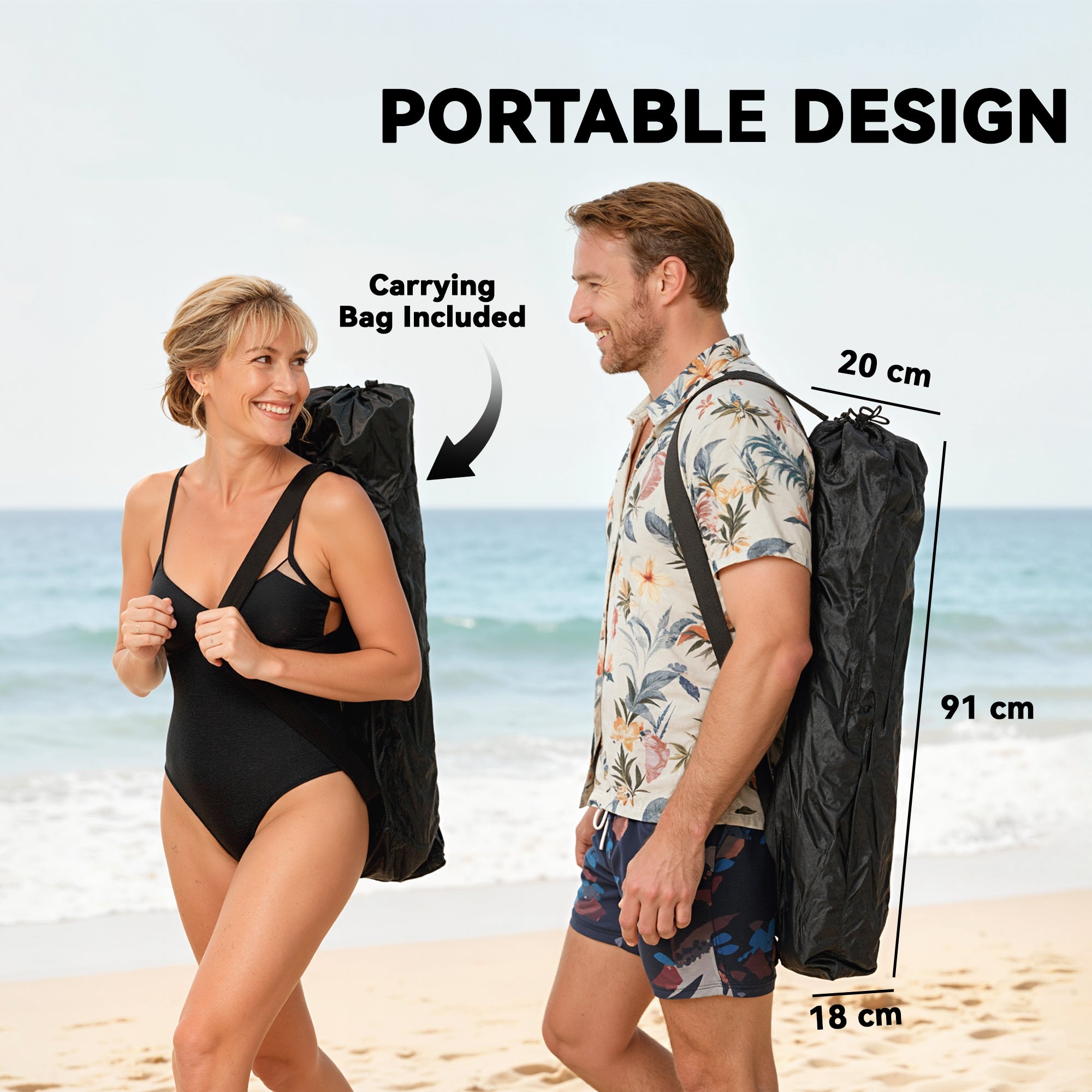 Camping Chair Reclining Portable Camp Chair with Detachable Footrest Cup Holder Black