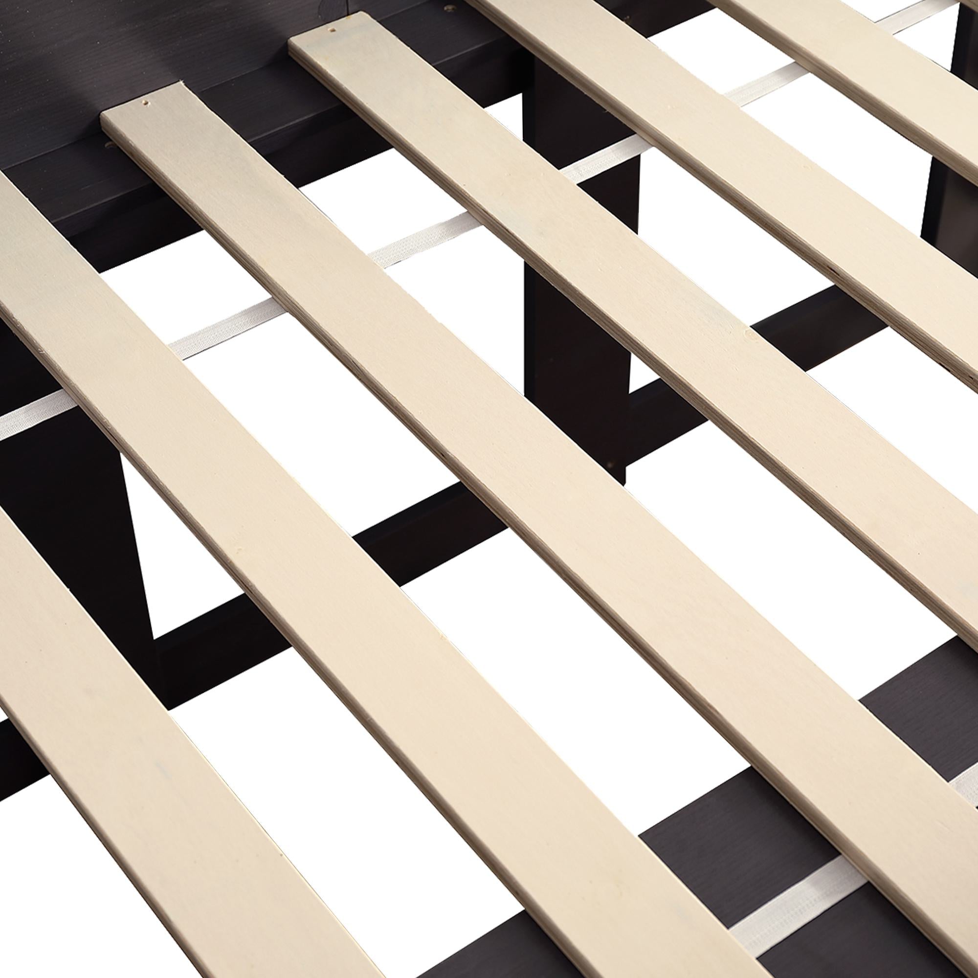 Children's Wooden Mid Sleeper Cabin Bed with Drawers and Shelves, Versatile Bed Frame for Bedroom, 196L x 94W x 92H cm, Taupe