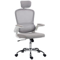 Mesh Back Office Chair, with Lumbar Support - Grey