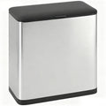 8L Hanging Kitchen Bin, Rubbish bin with Lid and Removable Inner Bucket for Under Cabinet Door, Under Sink, Office