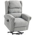 Velvet-Feel 150° Electric Riser Recliner Chair - Grey