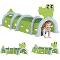 Crocodile Design Kids Play Tunnel for Ages 3-6 Crawl and Climb - Green