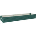 60 x 240cm Galvanised Steel Planter, with Open Bottom