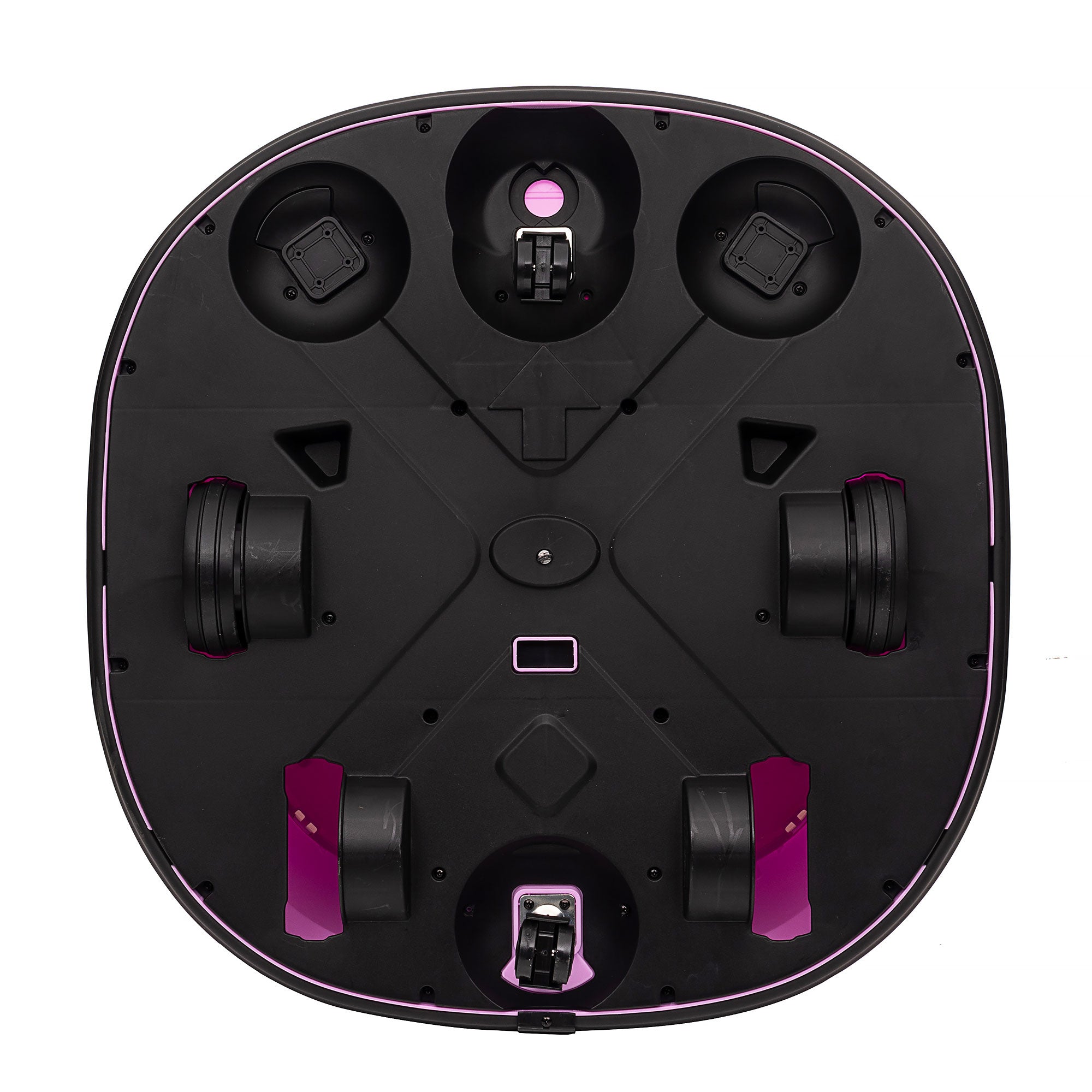 360° Rotation Kids Bumper Car, 12V Waltzer Car with Remote Control, Dual Joysticks, Music Lights - Pink