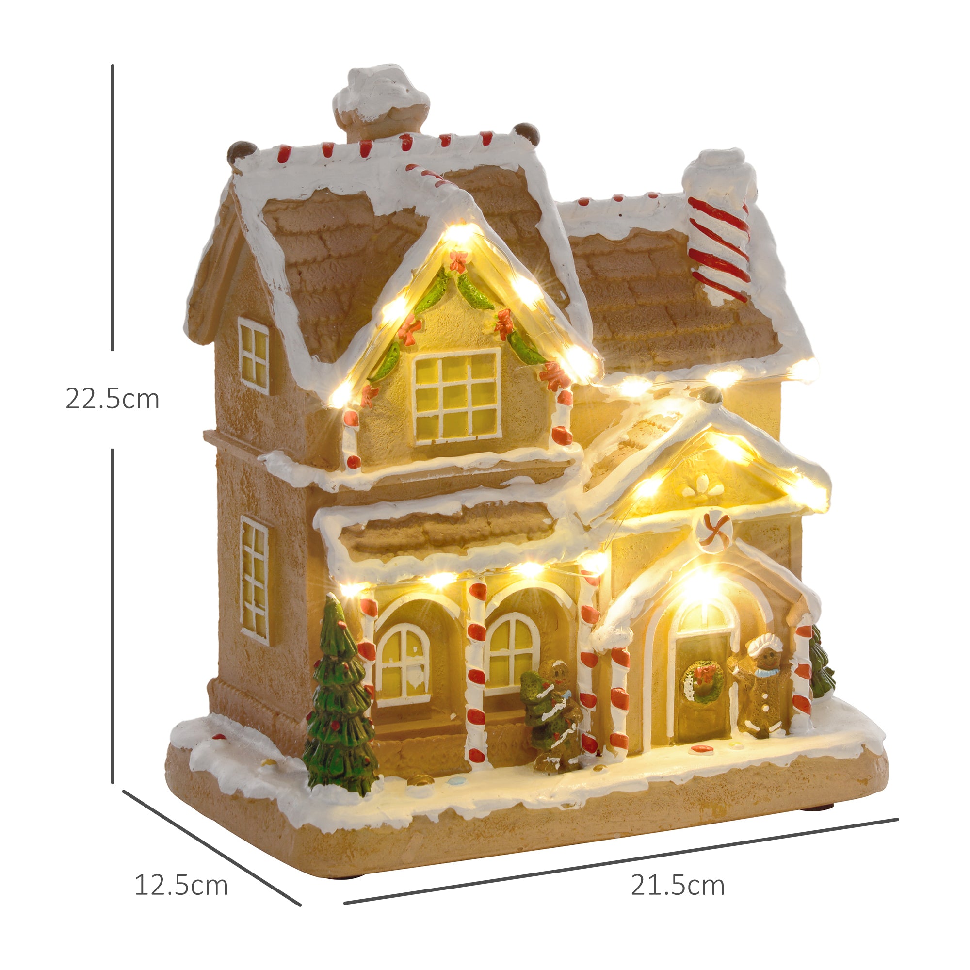 Gingerbread House Light & Music Christmas Decoration