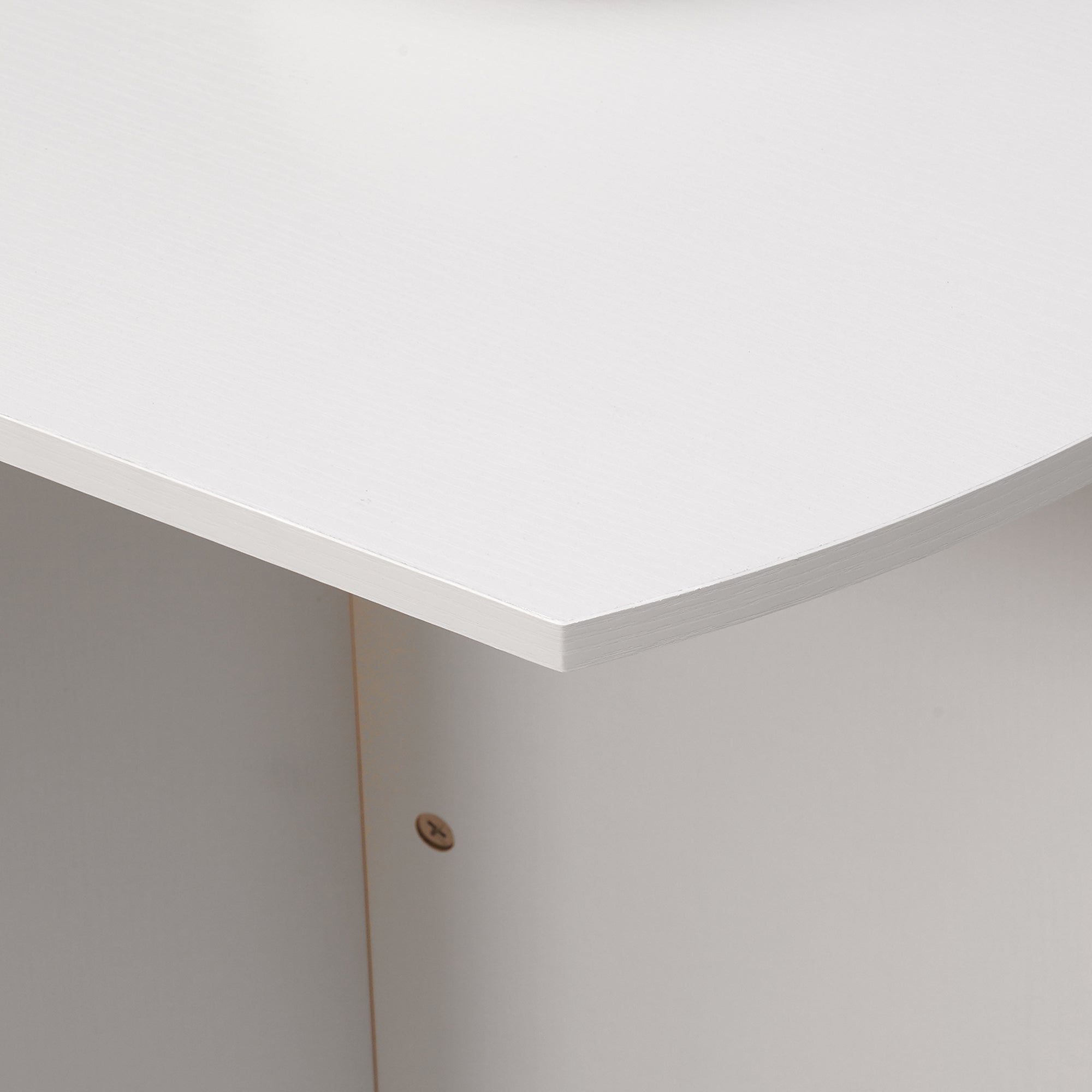 Four-Person Drop Leaf Dining Table - White