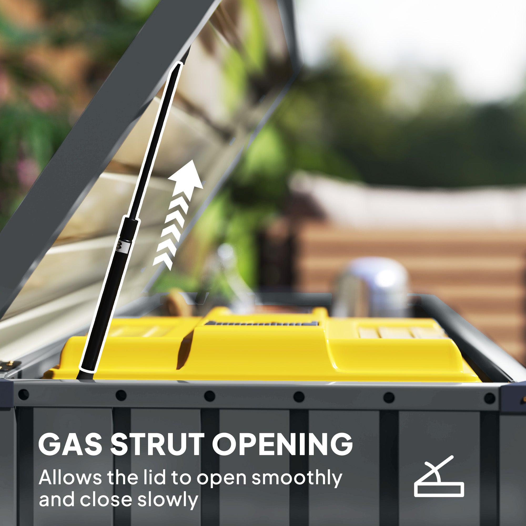 400L Galvanised Steel Garden Storage Box