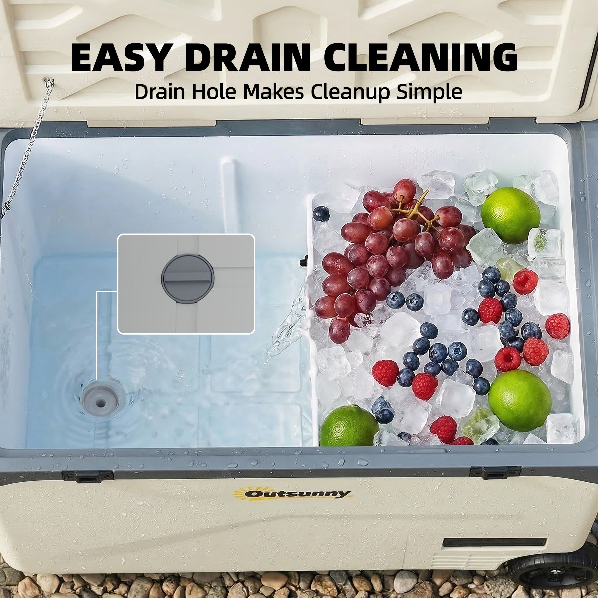 42.5L Compressor Car Fridge Freezer, Camping Refrigerator with App Control, 20℃-20℃