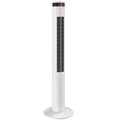 Oscillating Tower Fan Remote Control 3 Speed Modes Cooling Machine White
