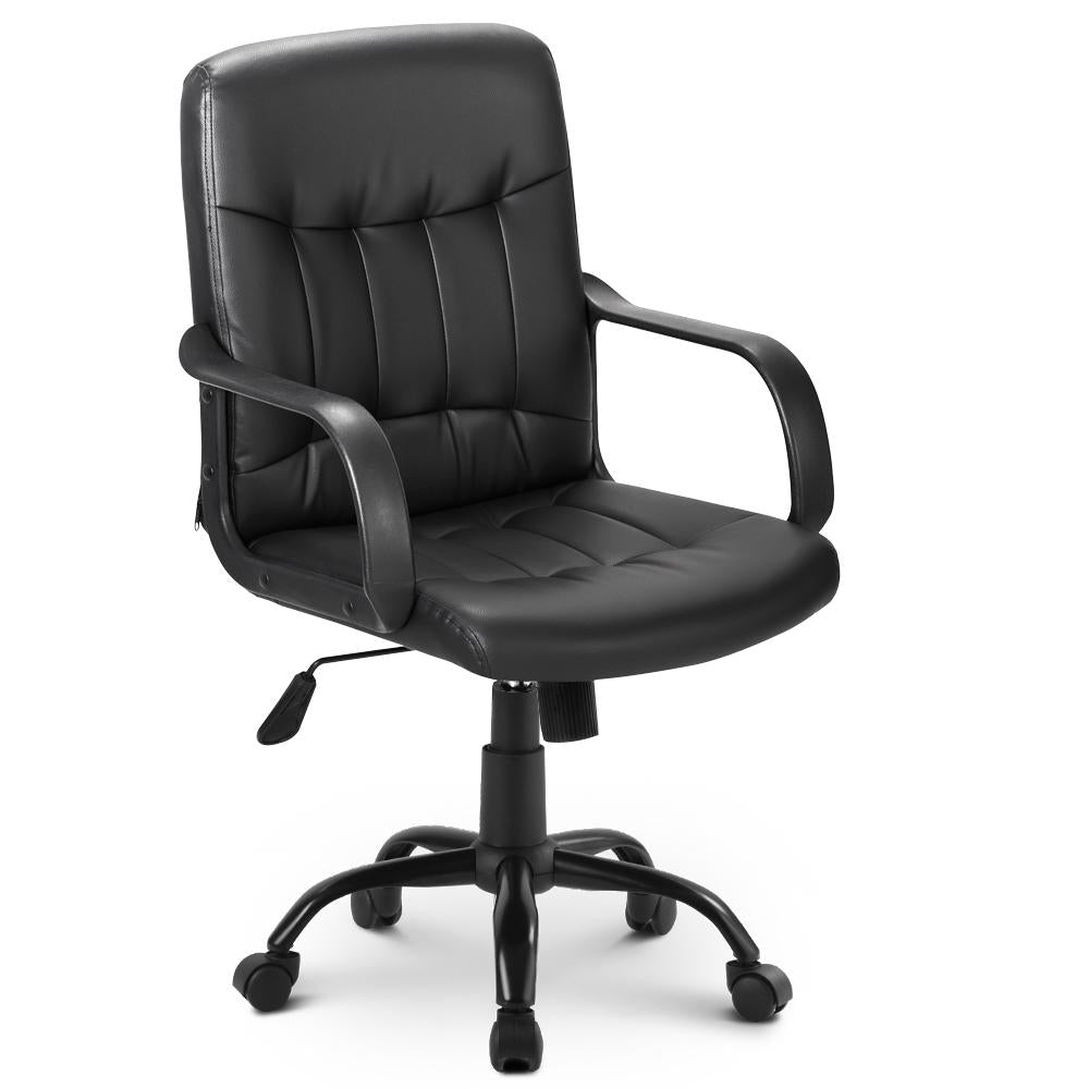 Ergonomic 360° Swivel High Back Mesh Desk Chair with Tilt, Lock Function, Adjustable Height Executive Office Chair, 53L x 53W x 106H cm, Black