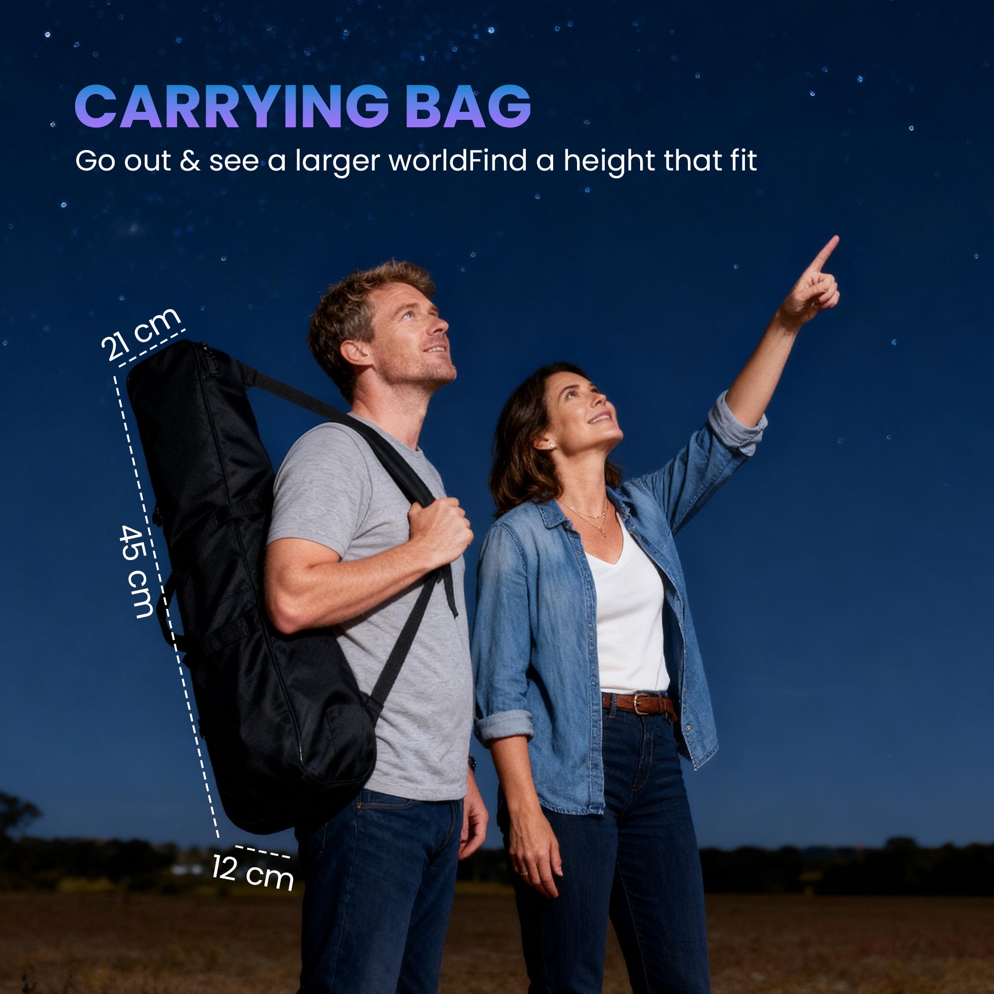 Astronomy Telescope for Adults and Beginners with 70 mm Aperture, Carry Bag, White