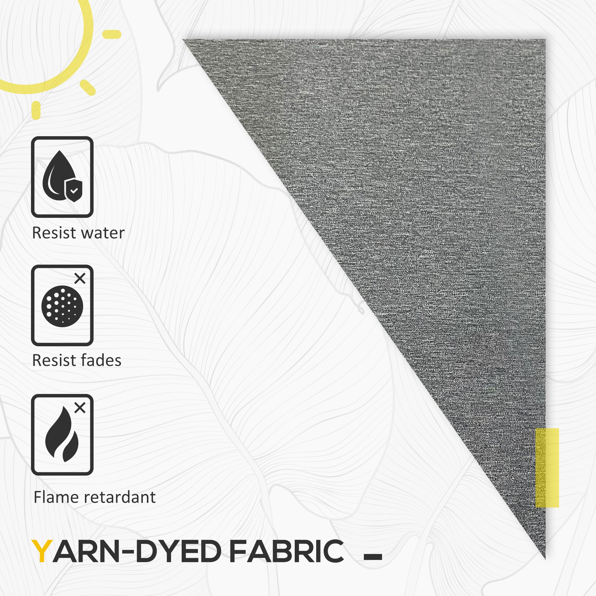 5 Piece Rattan Patio Furniture Set with Cushions - Dark Grey