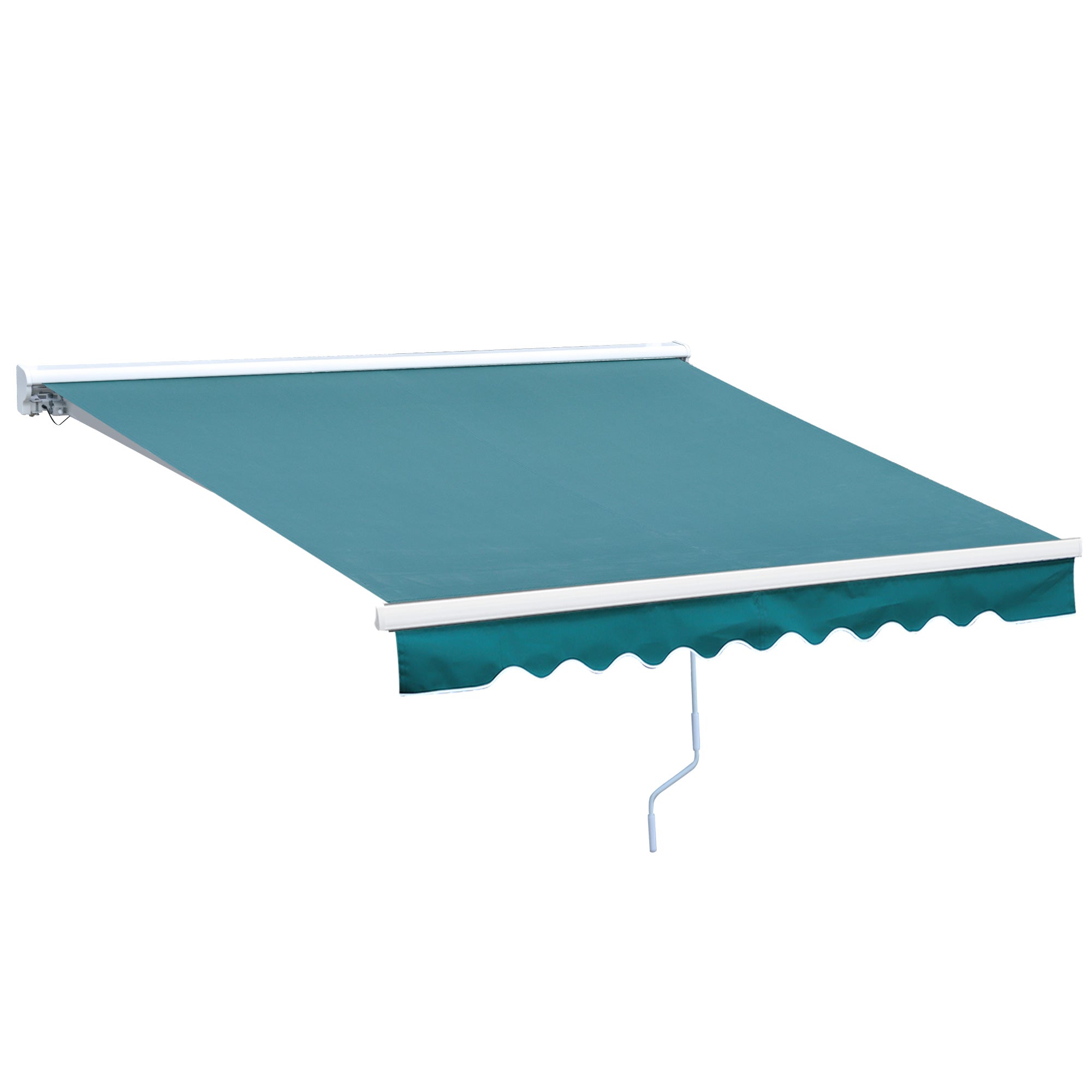 3x2.5m Motorised Aluminium Awning w/ Remote Green