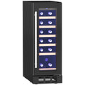 19 Bottle Wooden Rack Wine Fridge 5-18℃ Temperature Control - Black