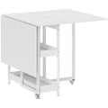 Four-Person Drop Leaf Table - White