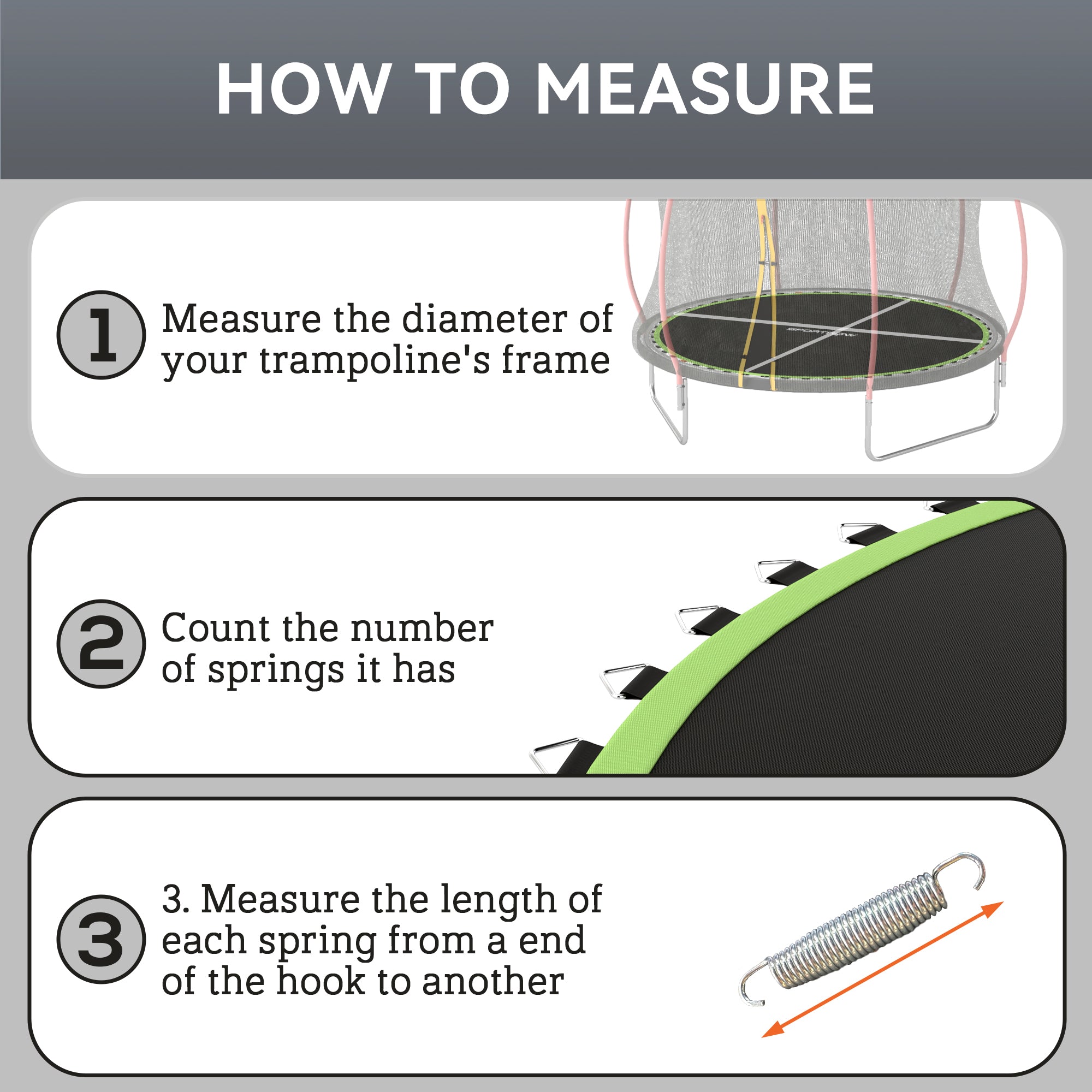 8ft Trampoline Replacement Mat with 42 V-Hooks and Spring Pull Tool for 14cm Springs - Green