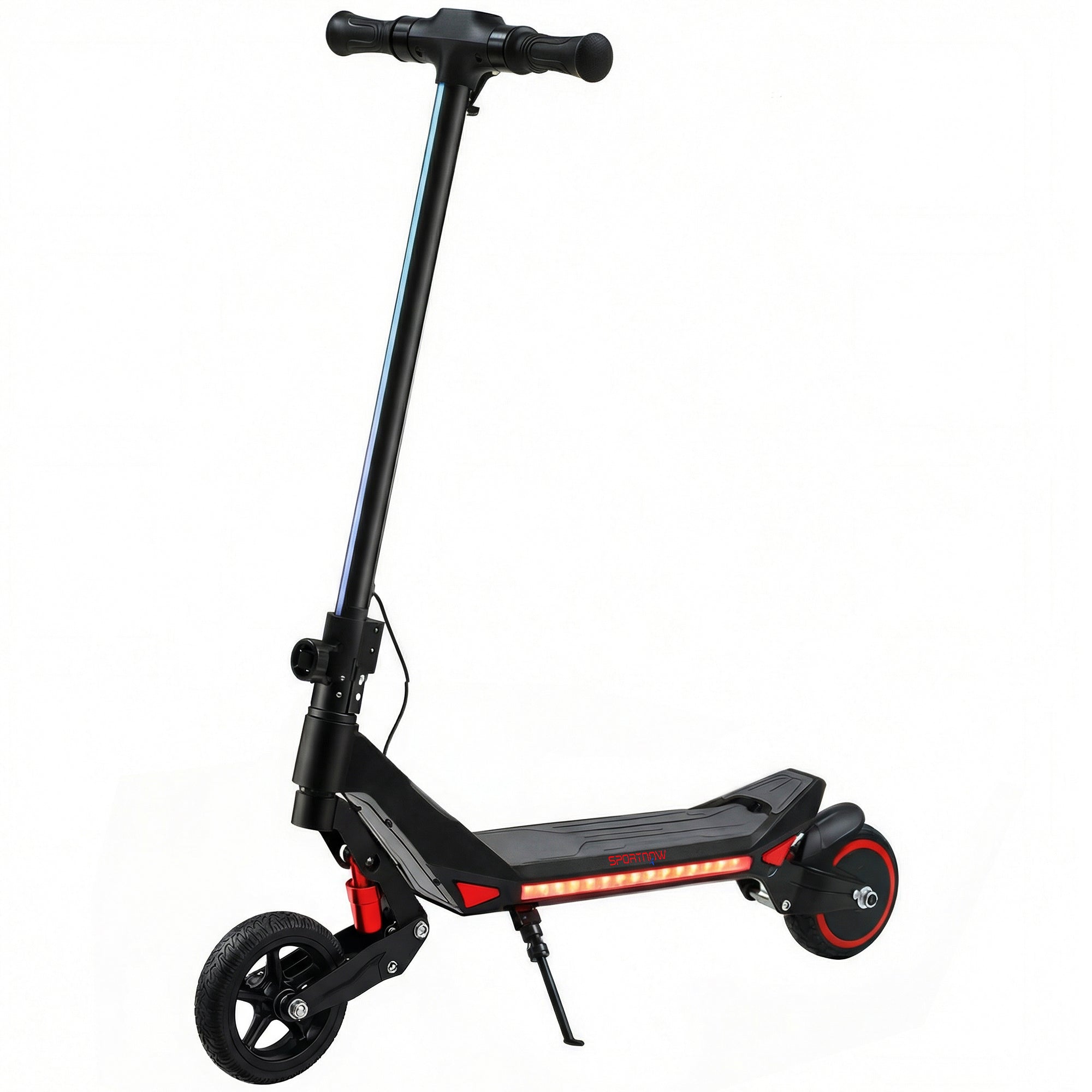 Electric Scooter for Kids, Foldable E Scooter for Age Age 6+ with LED Display, RGB lights, Up to 16km/h, Black