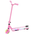 Electric Scooter for Kids Ages 4-7 with Auxiliary Wheels, LED Light & Electric Brake - Pink