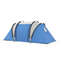 3000mm Waterproof Family Camping Tent with 2 Bedrooms - Blue