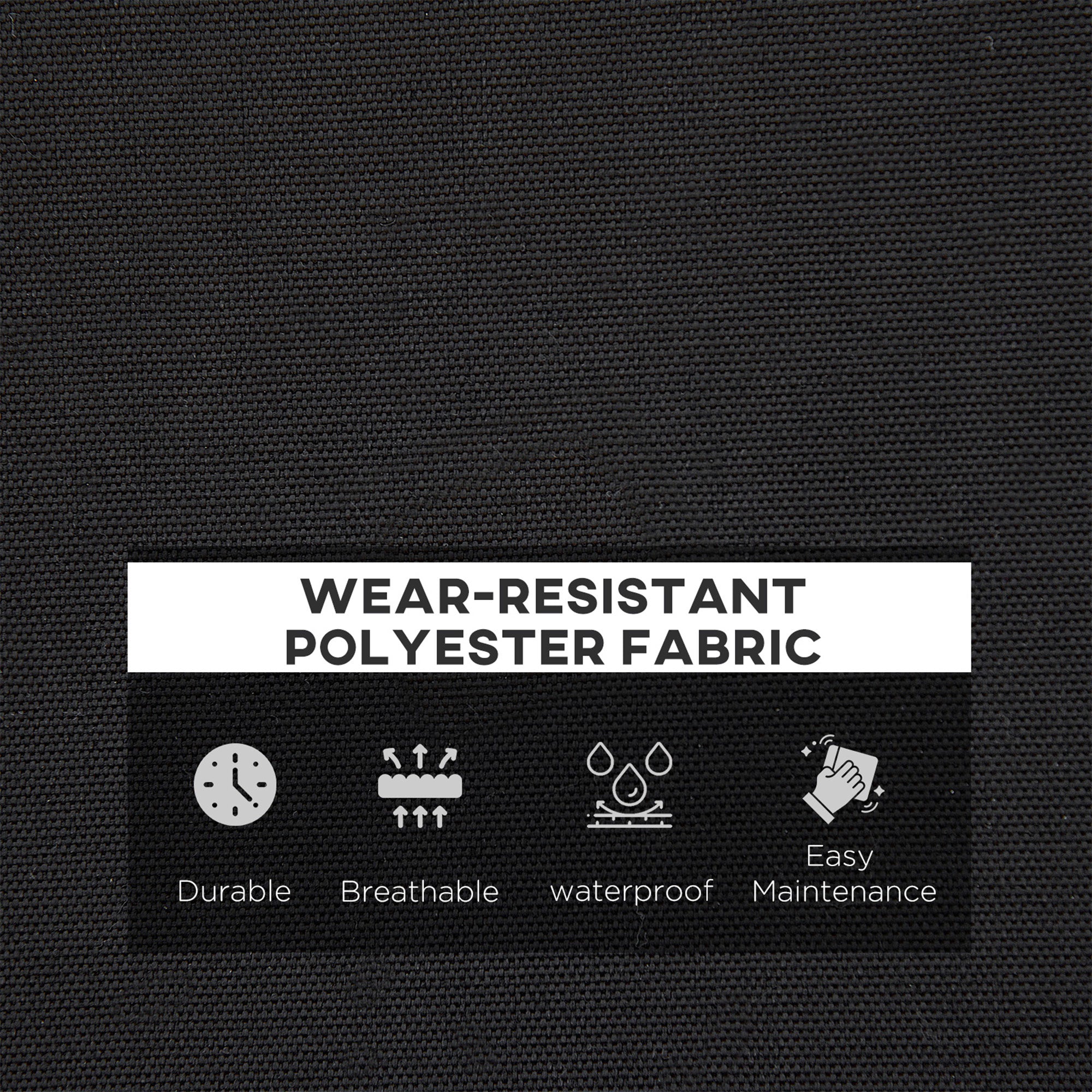 2-Seater Garden Bench with Cushion, Metal Loveseat, Slatted Outdoor Park Chair with Decorative Backrest and Armrest, Black