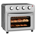 24L Air Fryer Oven with Touch Screen, Adjustable Temperature & Timer, 1600W - Silver