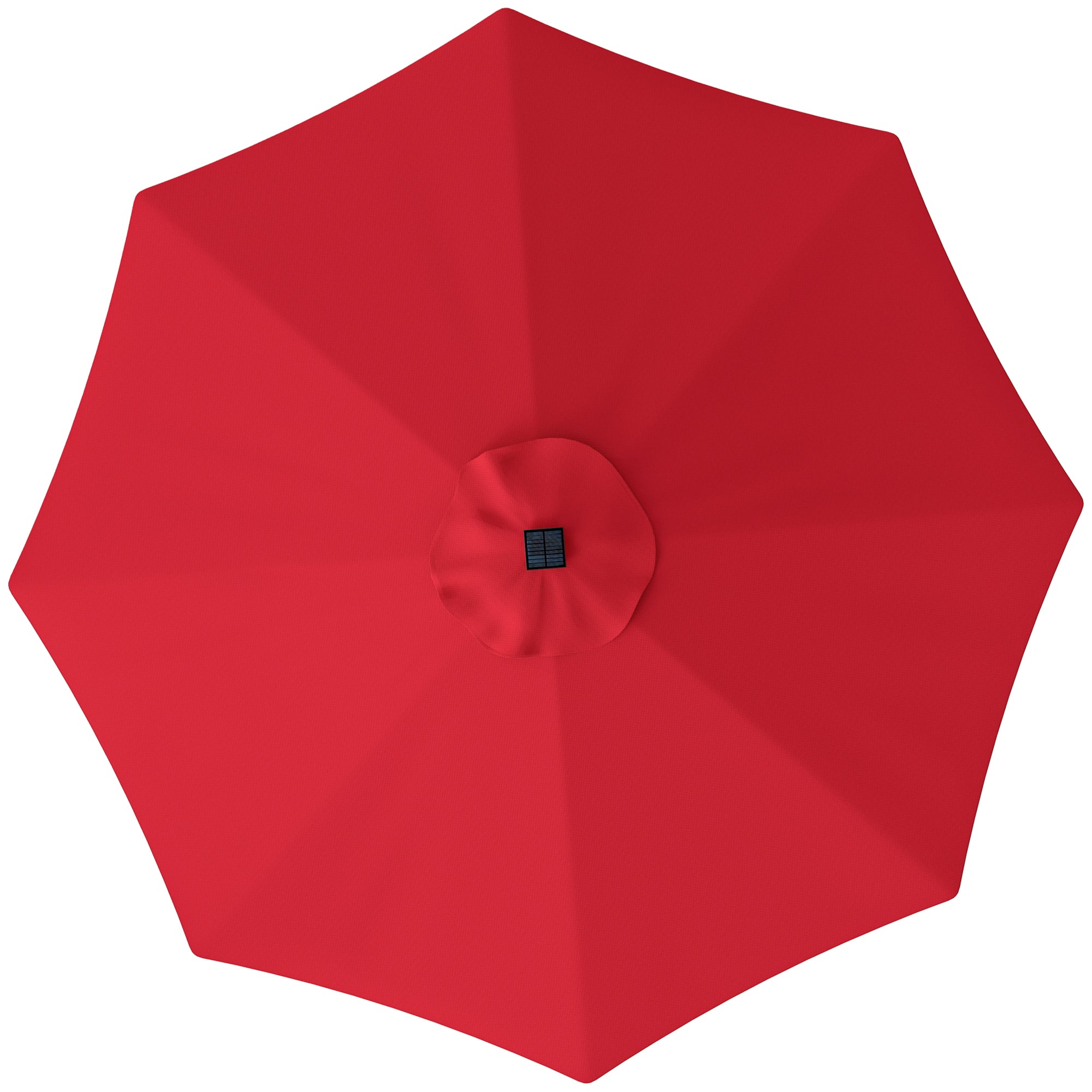 3 Metre Replacement Parasol Canopy with UPF 50+ UV Protection - Red