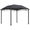 3x3 Metre Outdoor Gazebo Canopy Tent with Steel Frame - Grey
