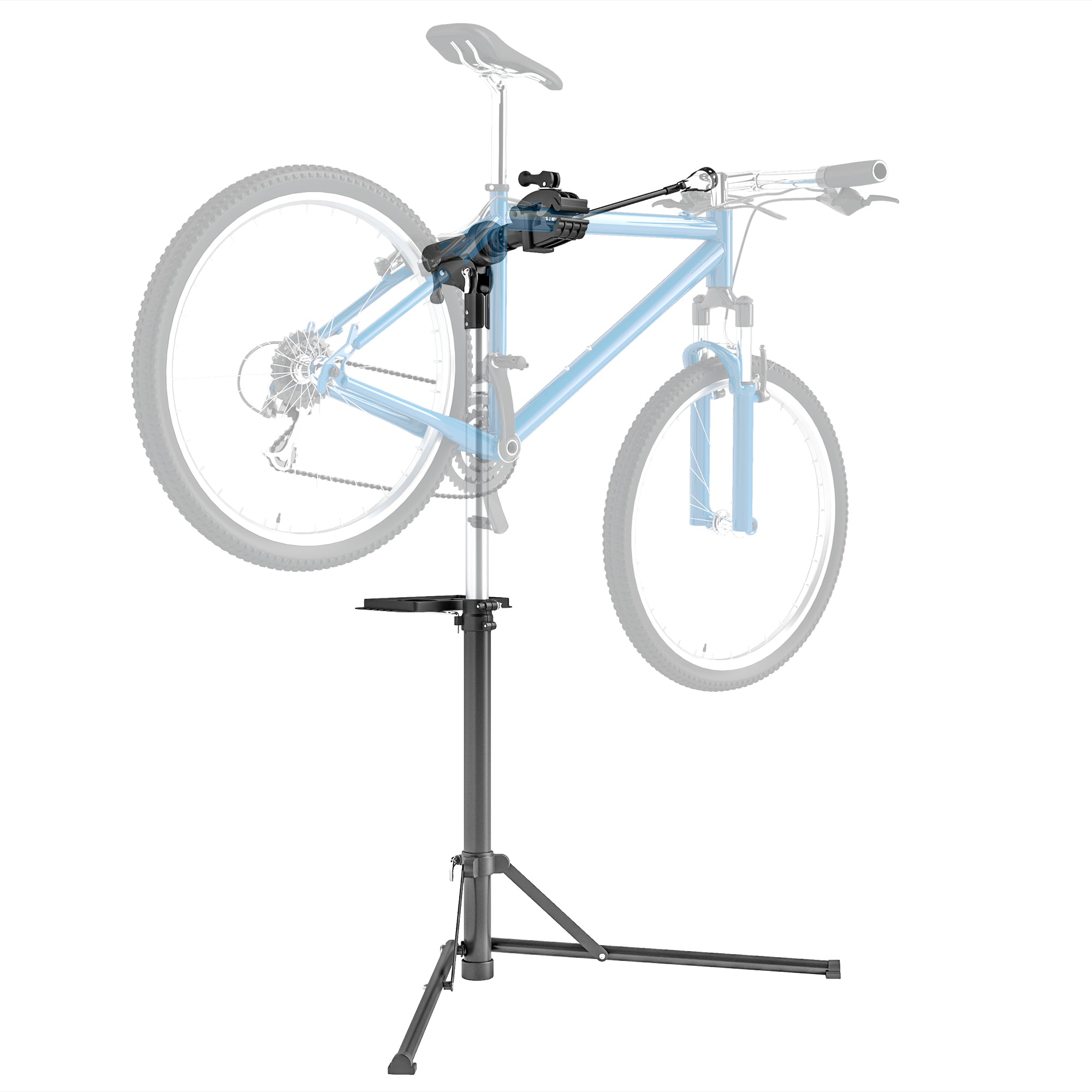 Bike Repair Stand, Heavy Duty Bike Stand for Maintenance, Max Load 40kg, Height Adjustable, Foldable and 360° Rotatable for Road Bike, Mountain Bike, E-Bike