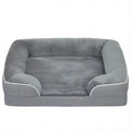 Dog Sofa Bed, Washable Pet Bed with Removable Cover and Non-Slip Bottom for Cats and Small Dogs, Grey