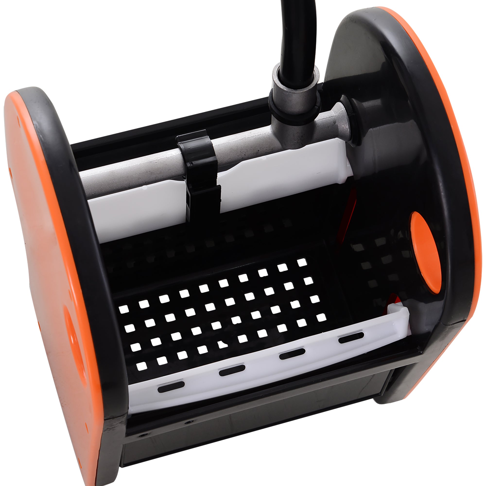 25L Mop Bucket, with Wringer, Wheels and Handle - Orange