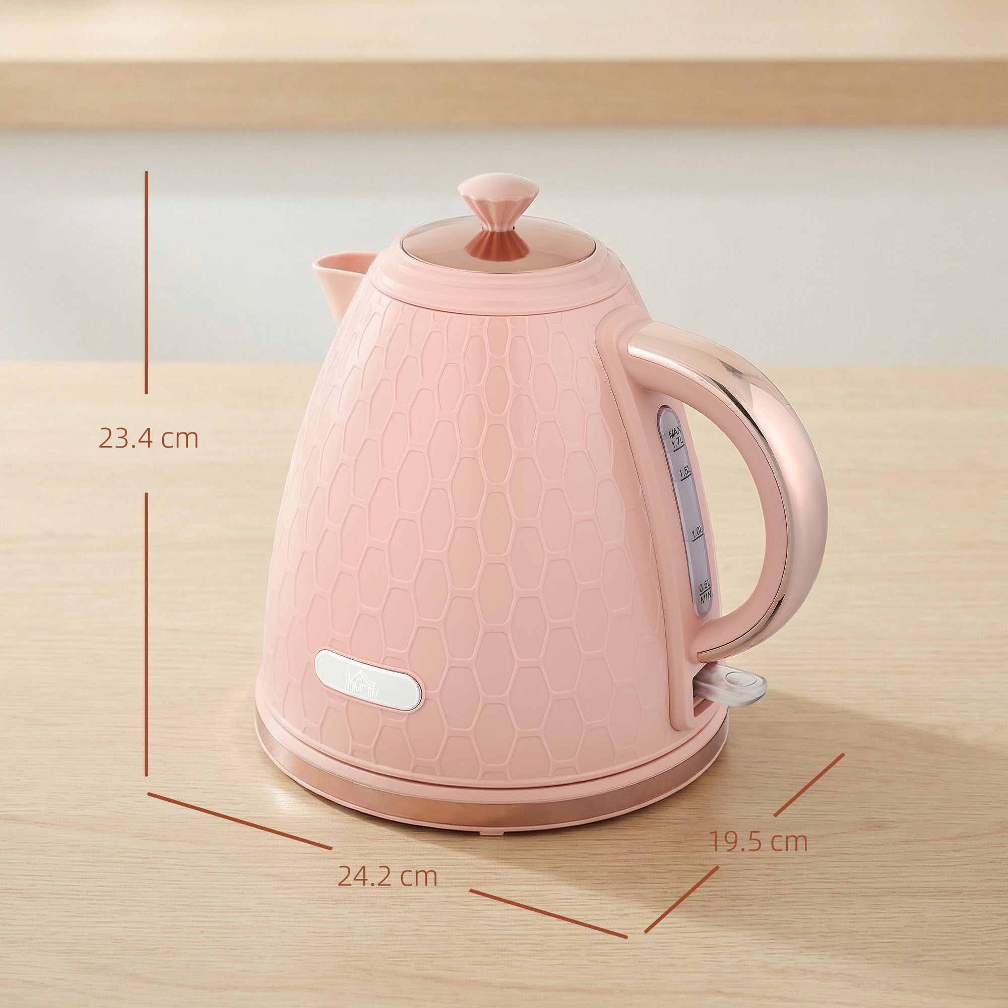 3kW Rapid Boil Honeycomb Kettle - Light Pink
