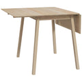 Wooden Four-Seater Drop Leaf Dining Table - Natural Finish