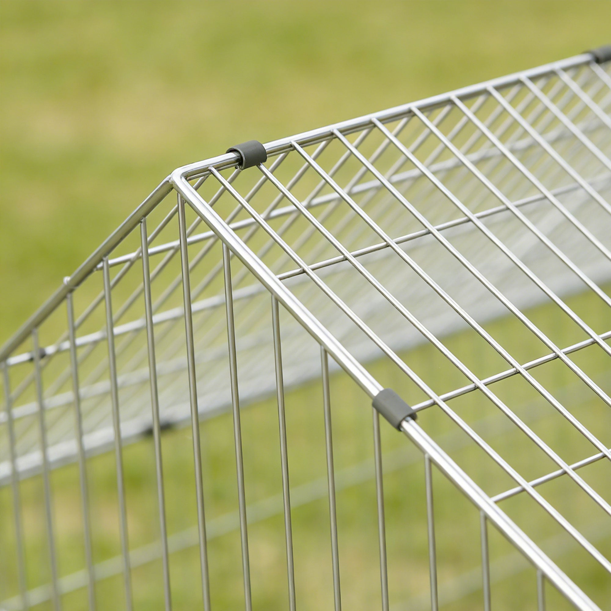 Rabbit Run with Protective Cover for Small Animals, Chickens, Guinea Pigs, Tortoises, 180 x 75 x 75 cm, Black