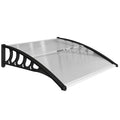 Front Door Canopy, Outdoor Awning, Rain Shelter for Window, Porch and Front/Back Door, 103 x 96.5 cm, Clear