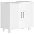 Bathroom Under Sink Cabinet for Basin without or with Pedestal - High Gloss White