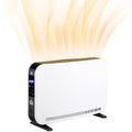 Three-Mode Slimline Electric Heater 7-35°C with Timer and Digital Controls - White