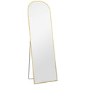 162cm Aluminium Frame Standing Mirror - Gold