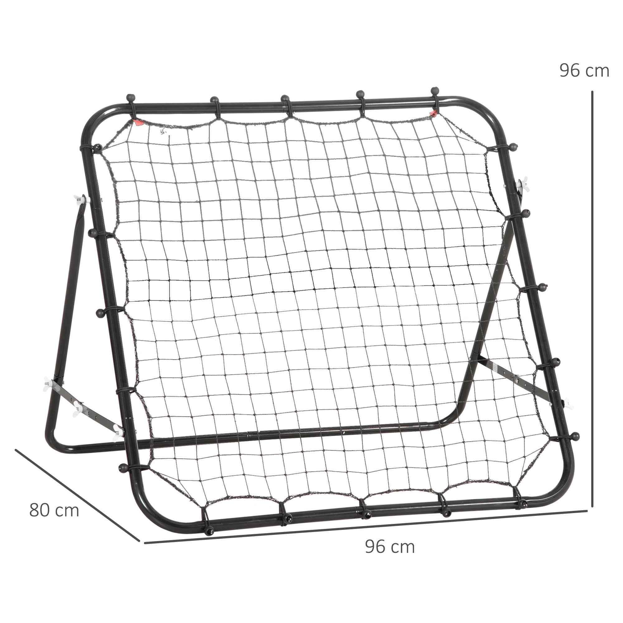 Rebounder Net, Practise Kickback Goal, for Teens, Adults Training - Black