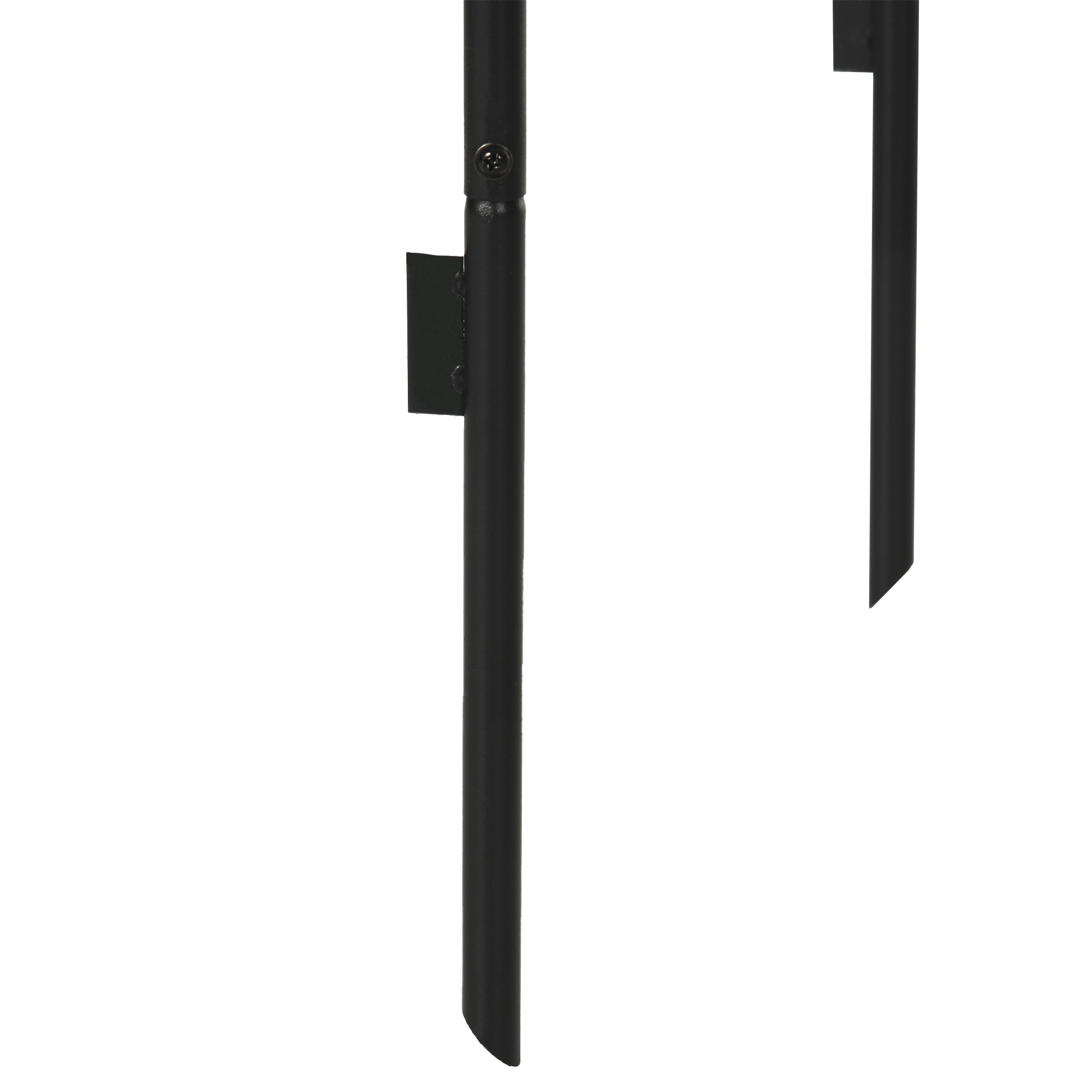 Outdoor Garden Arch, Metal Garden Arbor for Climbing Plants, Roses, Vines, Wedding Arch for Outdoor, 140L x 40W x 240H cm, Black