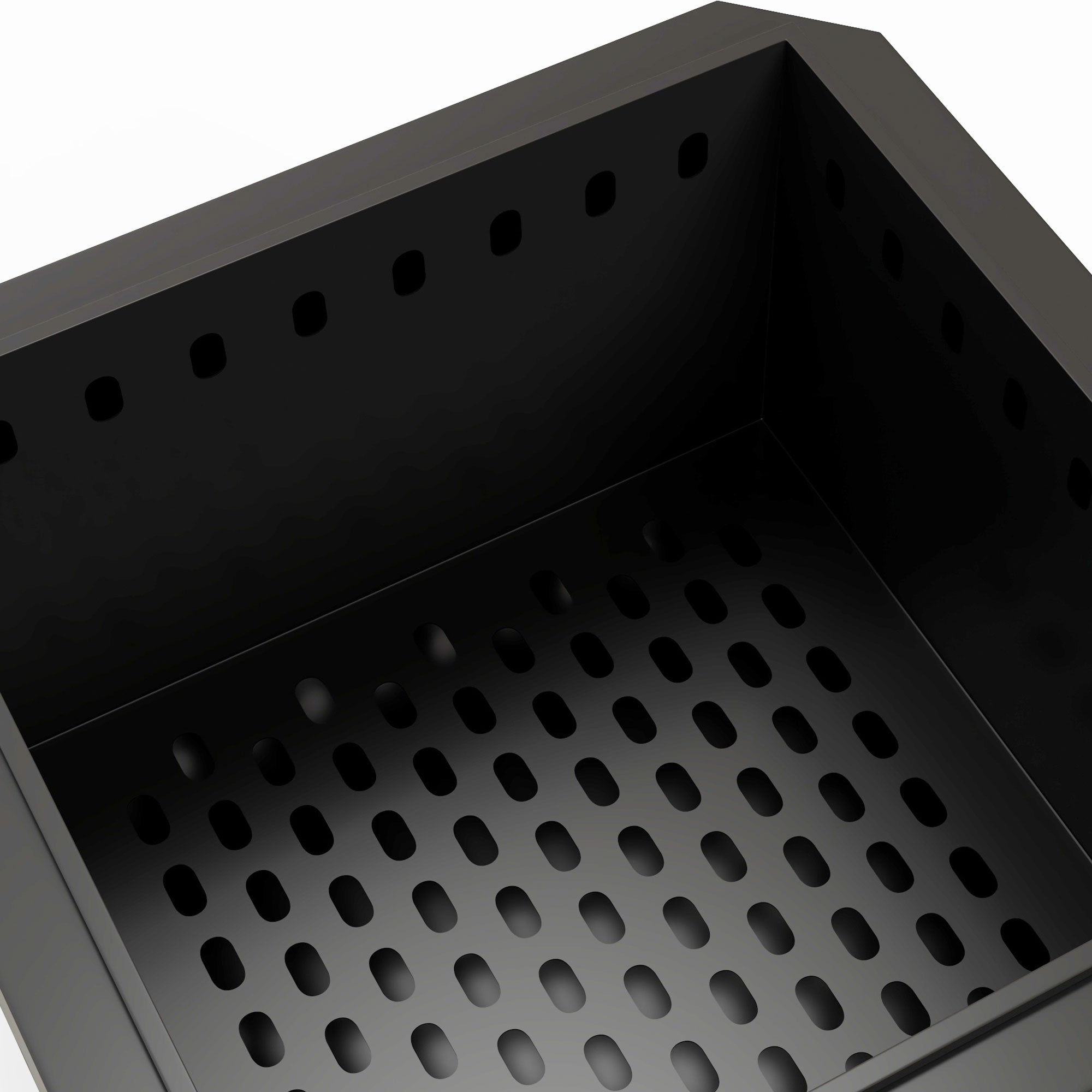 Smokeless Fire Pit, 48 cm Portable Wood Burning Firepit, Square Metal Bonfire Stove with Poker, Black