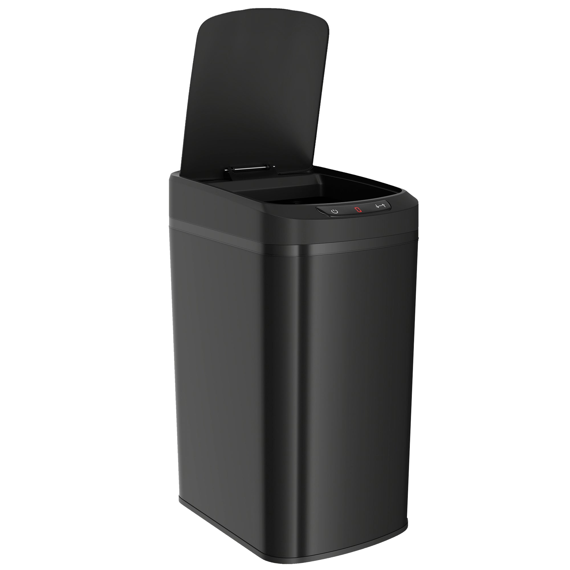 12L Sensor Bin, Automatic Touchless Motion Sensor Kitchen Bin with Fingerprint Resistant Stainless Steel, Black