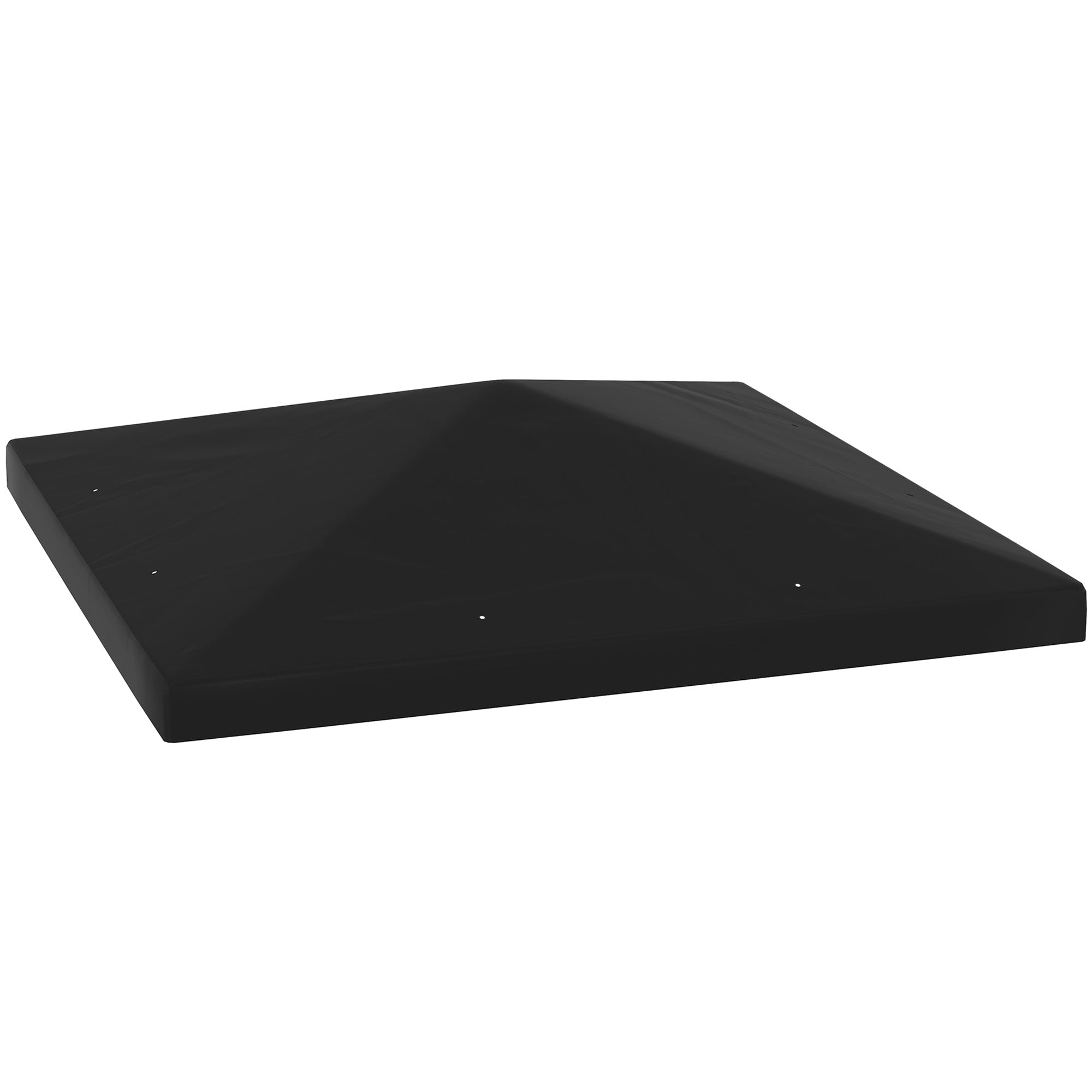 3 Piece Polyester Gazebo Canopy Replacement with UPF30 Black