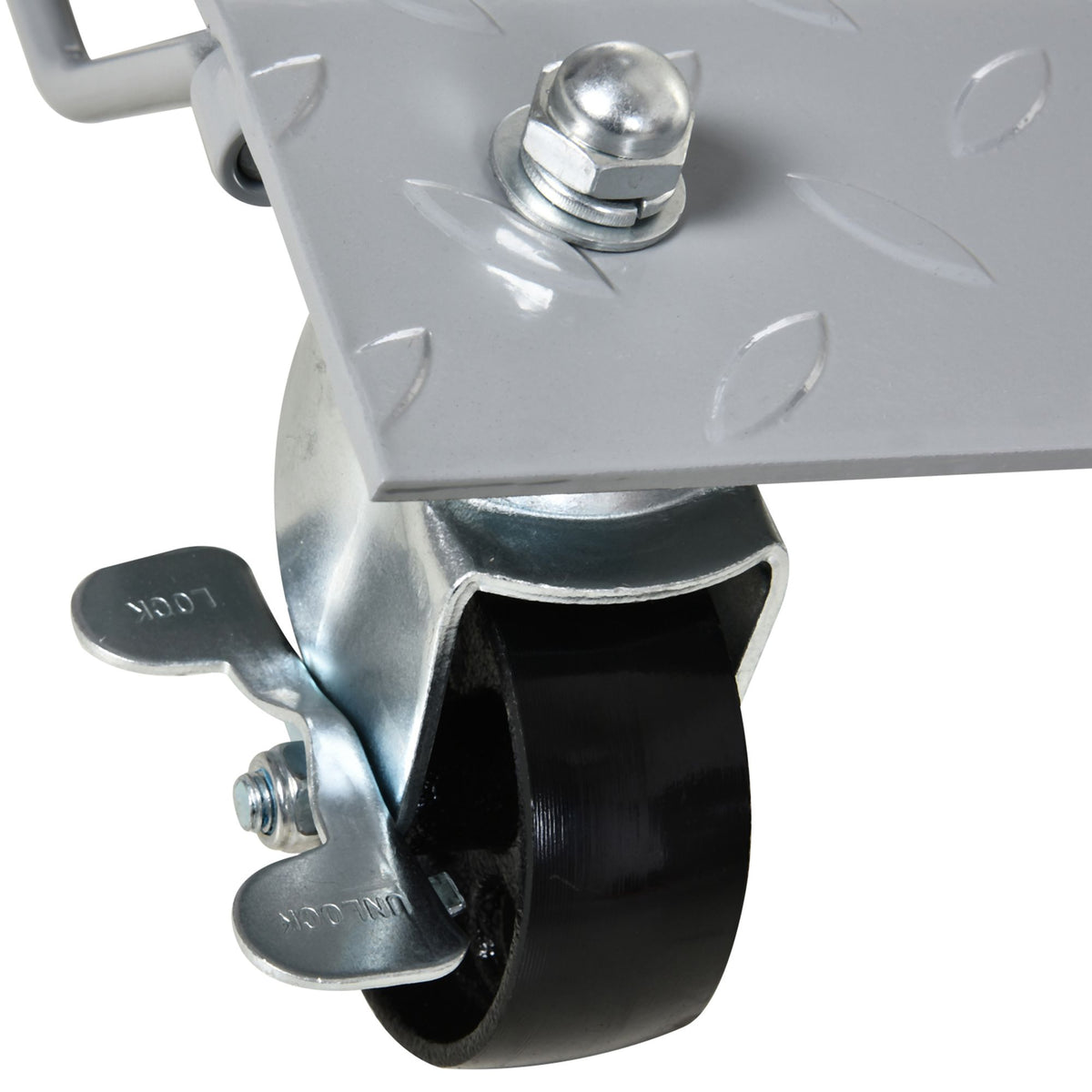 2 PCS Car Wheel Dollies with Lockable Swivel Casters 680kg Capacity - Grey