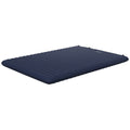 Double Inflatable Mattress with Built-In Pump for Quick Setup - Blue