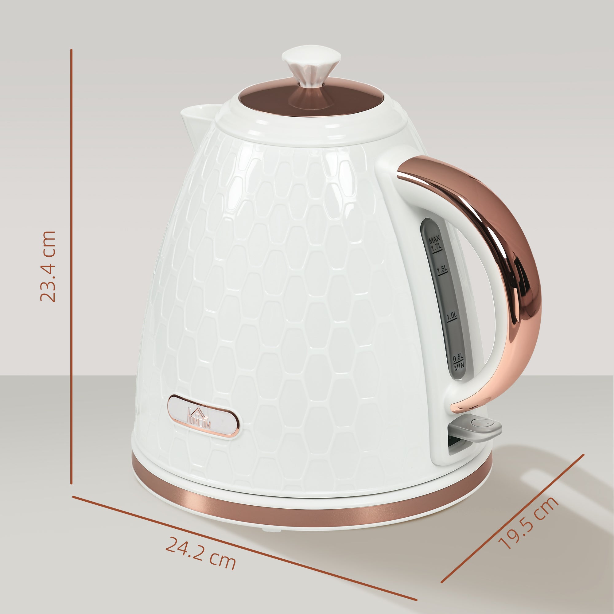 3kW Rapid Boil Honeycomb Kettle - Cream