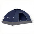2 Person Camping Tent, Dome Tent with Zipped Doors, Storage Pocket, Portable Handy Bag, Navy Blue